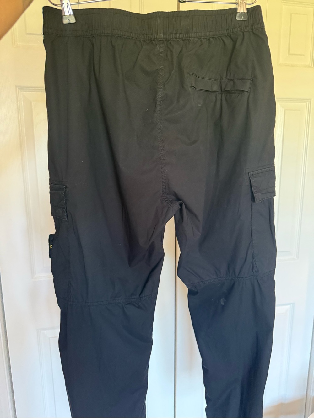 Stone Island Black Cargo Jogger Pants - Picture 4 of 5
